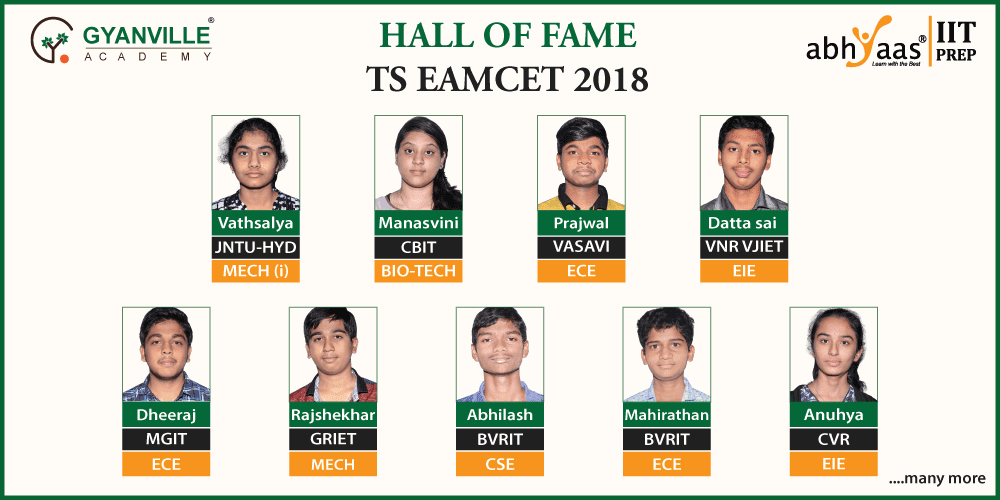 TS EAMCET - HALL OF FAME(Engineering)