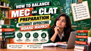HOW TO BALANCE MEC AND CLAT PREPARATION WITHOUT AFFECTING BOARD MARKS?